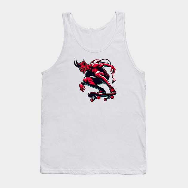 Ride in Style: Urban Skateboarding Art Prints for Modern and Edgy Home Decor! Tank Top by insaneLEDP